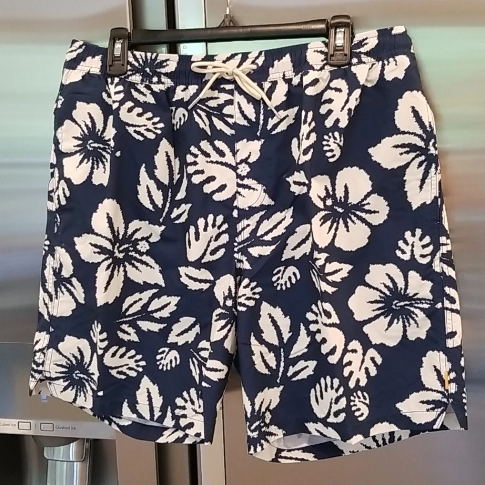 💕QUIKSILVER💕 Waterman Hawaii Print Board Shorts Swim Trunks Floral XL NWT
